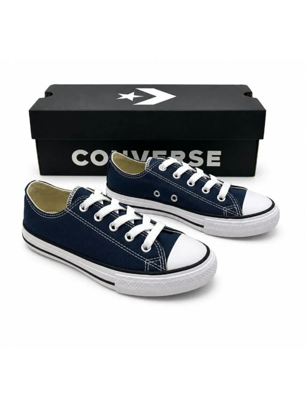 Converse Chuck Taylor All Star Core Kids Navy Lace Up Sneakers Size 13